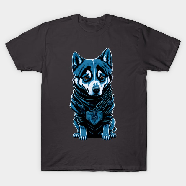 Kawaii Sci Fi Cartoon Dog Design T-Shirt by Moxie Vibe